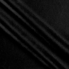 Black Stretch Velveteen Sewing Fabric Remnant 60″x36″ Poly/Spandex Made in USA