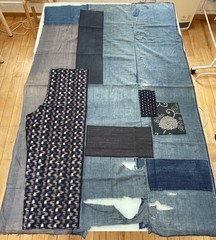 Stunning Artistic Japanese BORO Textile & Vintage Mending Kit Set