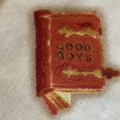 2.5yds Quilt Fabric Saturday Evening Post, Mailbox Letters To Santa, Good Boys