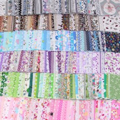 100Pcs DIY Assorted Square Bundle Quilt Quilting Cotton Fabric Sewing Kits