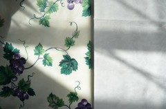 30+ Yds Avail/ Vintage Medium Weight Twill/ 100% Cotton/ Grapes, Leaves, Vin