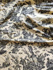 Casal Offrande A L’Amour Fabric French Country Toile Farmhouse Cottagecore HTF