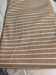 RALPH LAUREN 52nd Street Caramel Stripe FABRIC Cotton XLarge Piece 173 x 110