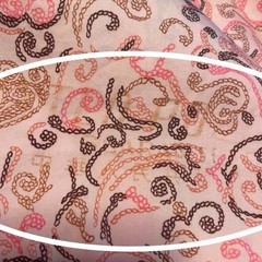 Fabric Incomplete Duvet Cover Project Sewing Crafting Pink Rope Cowgirl
