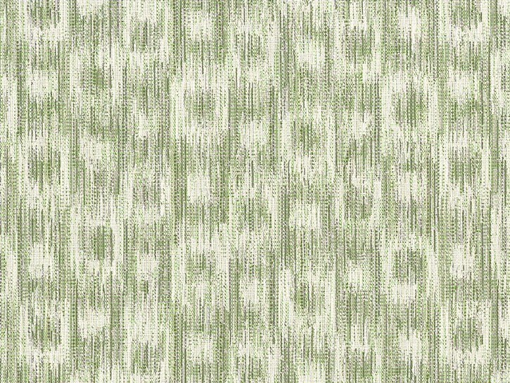 Perennials Outdoor Geo Ikat Weave Uphol Fabric- Stepping Stones / Matcha 2.90 yd