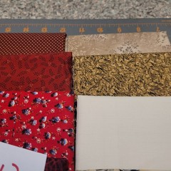 LOT OF 15 FAT QUARTERS COTTON FABRIC ASSTD COLORS & DESIGNS lot 12