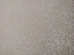 Petal Flow White on Natural Cotton Quilting Sewing Fabric – By the Yard