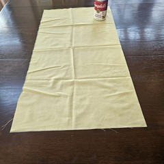 Vintage Light Yellow Solid Cotton for Quilting etc. 28.5 x 15 inches