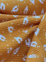 Yummy RIB 2×1 Knit Print 95% Polyester 5% Spandex 58/60″ Fabric By The Yard