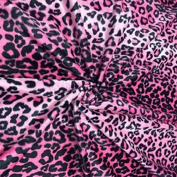 Leopard Print Faux Fur Trim by Yard – 1.5″ Soft Plush for Sewing & Crafts