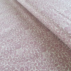 Yard ~ Smithsonian Wild Flowers Silhouette, Pink~ $3.99 Ships ANY Amount Fabric