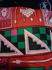 Vtg Loomskillbl Inc Fabric Southwest 3yrd14in. 45in Wide MCM 1960s
