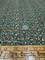 VINTAGE FAYE LIVERMAN BURGOS FOR MARCUS BROTHERS FLORAL COTTON FABRIC SOLD BTHY
