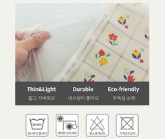 TPU Laminated Cotton Fabric by the yard Non-Toxic Coated Waterproof Fabric W43″