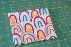 GIRL Girls Fabric Fat Quarter FQ {100% COTTON} Rainbows Rainbow Colorful HAPPY