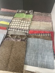 Fabric Samples Square Jab, Chivasso, Carlucci Lot of 90 PC Multi Color Design