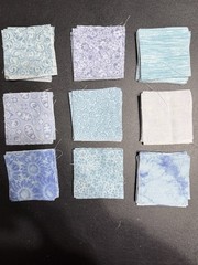 Mini Charm 2.5” Squares – Blue 135 Pcs