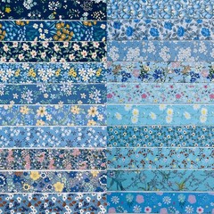 Jelly Roll Fabric – 20 Assorted Floral Prints, 100% Cotton Quilting Fabric, 40