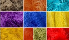 Shaggy Faux Fur Fabric 60″ Wide- Half Yard – Assorted Colors