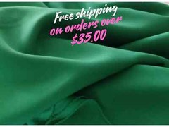 Tropical gabardine in 3 shades of Orange or any other color in my store