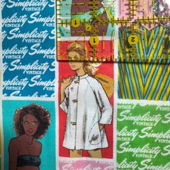 5 1/2 Yards PIN UP 1950’s Retro Girls Simplicity Quilt Fabric Cotton Swimsuit
