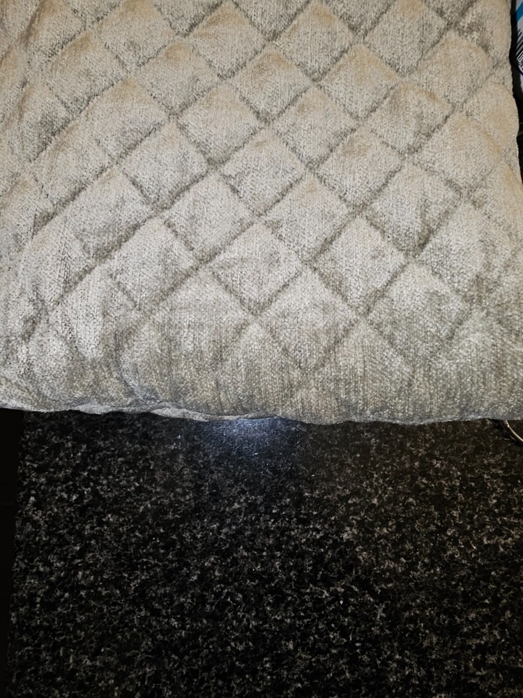 Vtg heavy high end quilted sage chenille upholstery fabric 36″ x 50″