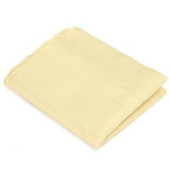200gsm Fabric Woven Aramid Fiber Cloth Plain 100*100cm/39.4” Width Yellow