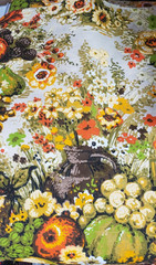 Fabrics America Dupont Zepel Stain Repellant Sewing Fabric Vintage 70’s? 56 x 56