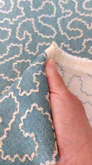 Linwood Fabric/Tango Weaves II / Cyan Width 140cm Length 4.20 metres
