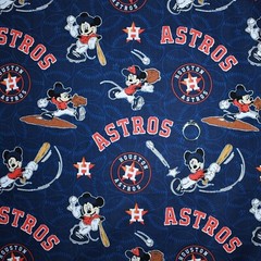 BonEFul FQ Cotton Quilt Blue Red White Chicago Cubs Boy Disney MLB Baseball Flag