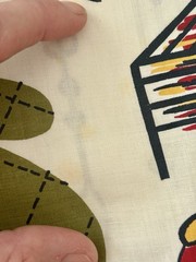 Retro Vintage BBQ Fabric 36”x60” MCM Vintage Fathers Day