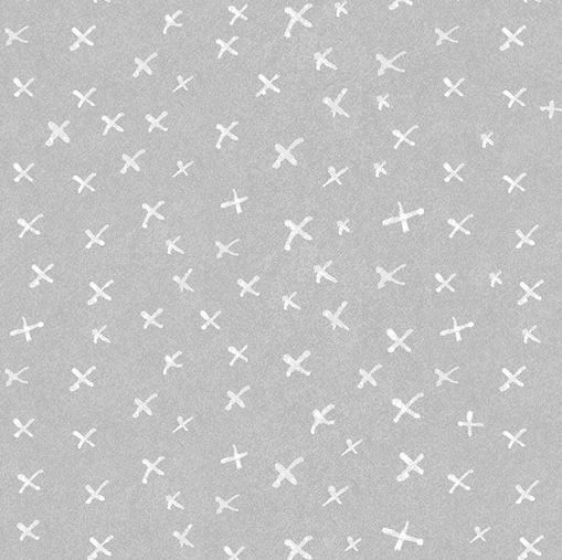 Fat Quarter – It’s Raining Cats and Dogs – Criss Cross Medium Grey Fabric