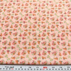 BasicGrey Fresh Cut for Moda Florals on Pink Cotton Fabric by the HALF YARD