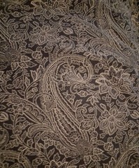 Blue And White Floral Cotton Polyester Fabric 104″ X 36″