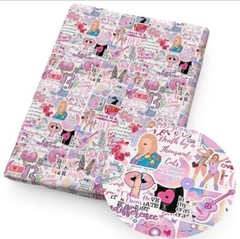 Singer eras Polycotton woven fabric Music concert album 6.5″x55″ 1269123 REMNANT