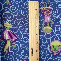 Vtg Novelty Border Print Fabric Spanish Caribbean Tropics Scene 4yds x 46in