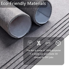Jtnohx Self Adhesive Felt Sheets, 12 Pieces Felt Fabric with Adhesive Backing, 8
