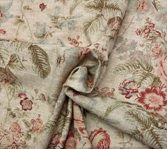 BALLARD DESIGNS LAURALEE PARCHMENT MULTIPURPOSE DESIGNER FABRIC BY THE YARD 54″W