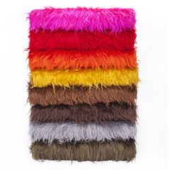 Neotrims Faux Fur Fabric,Furry Sheep Wool,Photography,Fat Squares,15 Colours