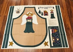 Village Angel Apron Cotton Panel by Springs Ind. The Old Country Store Cut & Sew