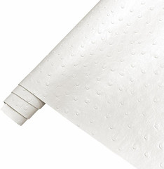 Ostrich Faux Leather Vinyl Roll 12X53 Inches Solid Textured Synthetic Crafts Fab