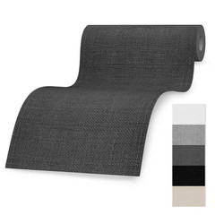 Linen Fabric Tape, Dark Grey, 5X80 Inch | Self Adhesive, for Furniture,Sofas,Cus