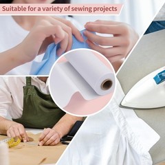 Light Weight 12″X 30 Yards Fusible Interfacing for Sewing,Iron-On Non-Woven