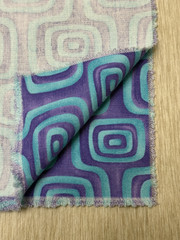 Decorator Fabric Modern Geometric Blue/Purple Cotton **Read for Yardage