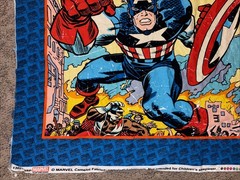 Camelot Fabrics Marvel Captain America Madbomb Fabric Panel 13020308P 35×43 in