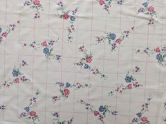 35″ x 65″ Wide Floral Cotton Blend Fabric VINTAGE