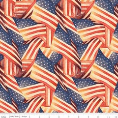 American Honor ~ 5″ x 5″ Squares, Riley Blake $3.99 Ships ANY Amount Of Fabric