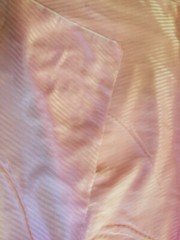 By The Yards 70% Silk 30%Cotton Striped Satin Fabric 45”width Dress Blouse Shirt