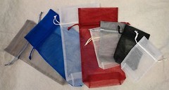 20 PCS 5.5×1.5×10.5 Gusset Fabric Bag+White+All Colors+