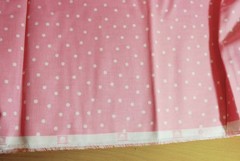 BRAND NEW Soft Pink Polka Dot 100% Cotton Fabric 45″ x 100″ 2 3/4 yd Piece